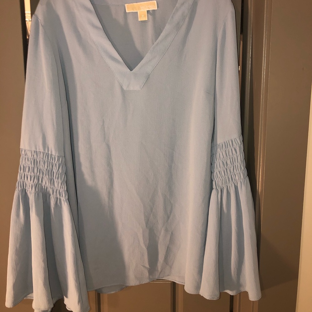 Baby blue long sleeve shirt